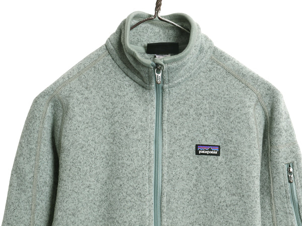 パタゴニア ベターセーター ジャケット レディース S 古着 14年製 フリース セーター フルジップ ブルゾン ハイネック アウトドア グリーン