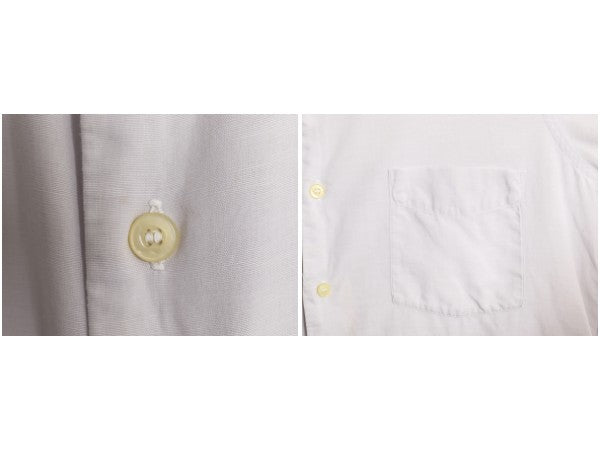 50s USA製 ★ アロー マチ付き クレリック 半袖 シャツ メンズ M / ヴィンテージ ドレス ビジネス ポケット付き 100% コットン ワイシャツ