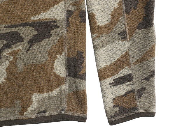 パタゴニア 迷彩 ベターセーター ハーフジップ メンズ S / 古着 21年製 フリース セーター 裏起毛 プルオーバー カモフラ 総柄 アウトドア