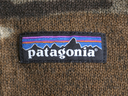 パタゴニア 迷彩 ベターセーター ハーフジップ メンズ S / 古着 21年製 フリース セーター 裏起毛 プルオーバー カモフラ 総柄 アウトドア