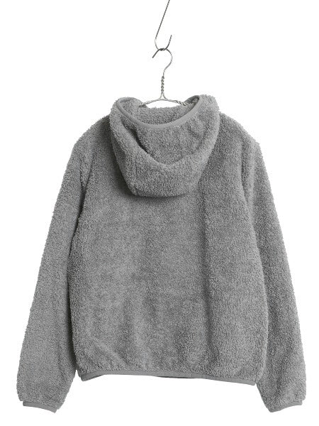 パタゴニア ロスガトス フード プルオーバー レディース S 20年製 ハイ パイル フリース ジャケット ハーフジップ ハイネック パーカー 灰