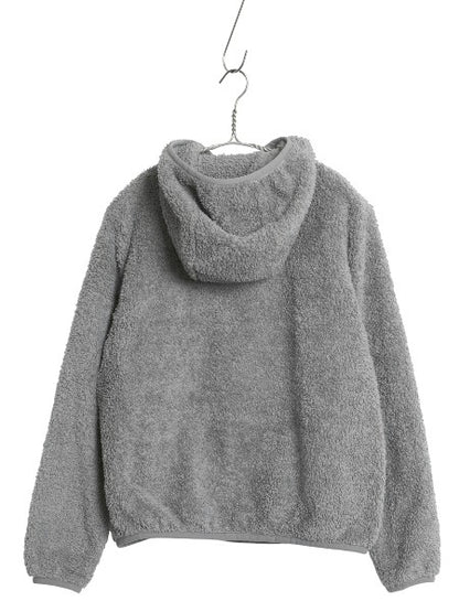 パタゴニア ロスガトス フード プルオーバー レディース S 20年製 ハイ パイル フリース ジャケット ハーフジップ ハイネック パーカー 灰