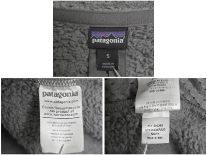 パタゴニア ロスガトス フード プルオーバー レディース S 20年製 ハイ パイル フリース ジャケット ハーフジップ ハイネック パーカー 灰