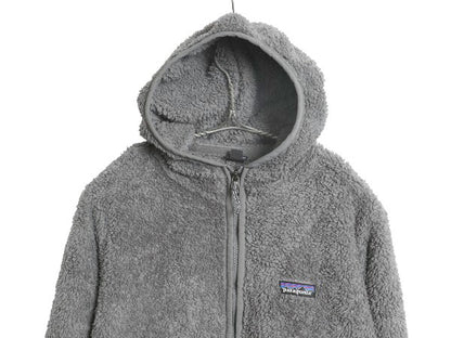 パタゴニア ロスガトス フード プルオーバー レディース S 20年製 ハイ パイル フリース ジャケット ハーフジップ ハイネック パーカー 灰