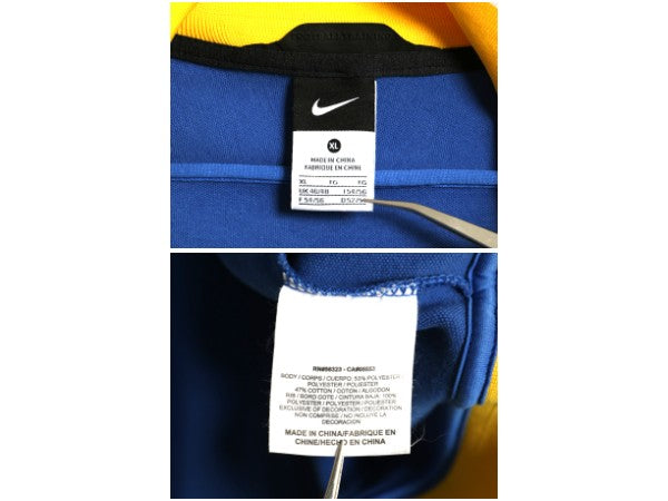 ナイキ サッカー ブラジル 代表 トラック ジャケット メンズ XL / オフィシャル ジャージ フルジップ ハイネック スウッシュ 大きいサイズ