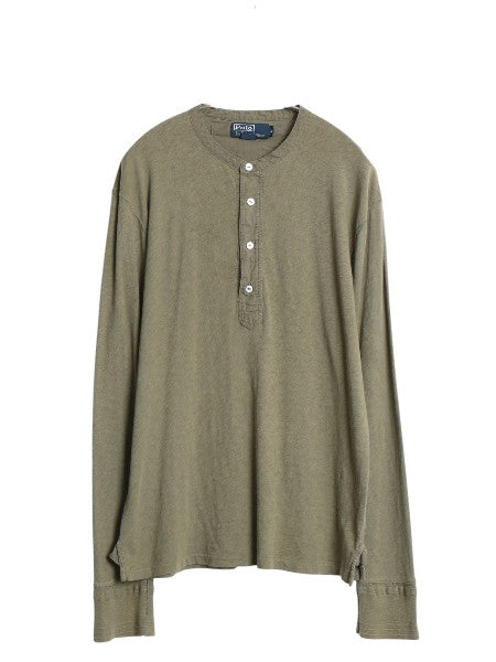 00s ポロ ラルフローレン ヘンリーネック 長袖 Tシャツ メンズ M / オールド ロンT ヴィンテージ モデル アンダーシャツ カットソー 無地