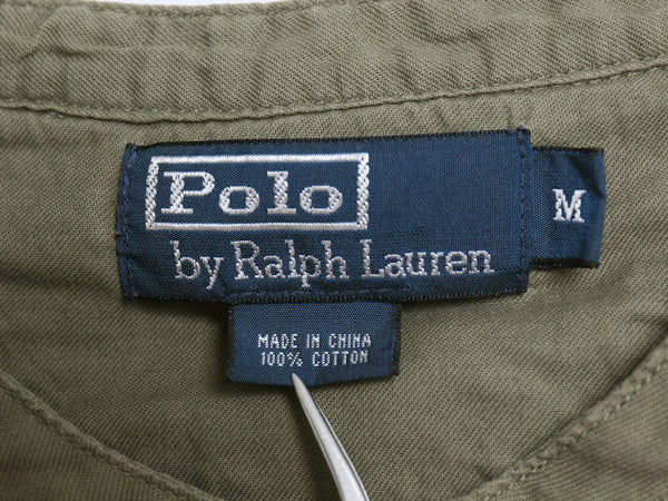 00s ポロ ラルフローレン ヘンリーネック 長袖 Tシャツ メンズ M / オールド ロンT ヴィンテージ モデル アンダーシャツ カットソー 無地