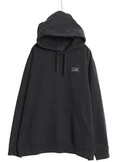 パタゴニア ロゴ 刺繍 スウェット フード パーカー メンズ XXL レディース 3XL / 18年製 アウトドア 裏起毛 プルオーバー 大きいサイズ 黒