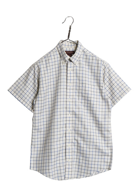 ブルックスブラザーズ チェック 半袖 ボタンダウン シャツ キッズ L メンズ XS 程/ 古着 コットン ワイシャツ ノーアイロン マルチカラー