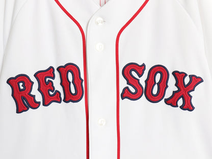 レッドソックス 松坂大輔 ベースボール シャツ メンズ XL MLB オフィシャル マジェスティック ユニフォーム ゲームシャツ 大きいサイズ 白