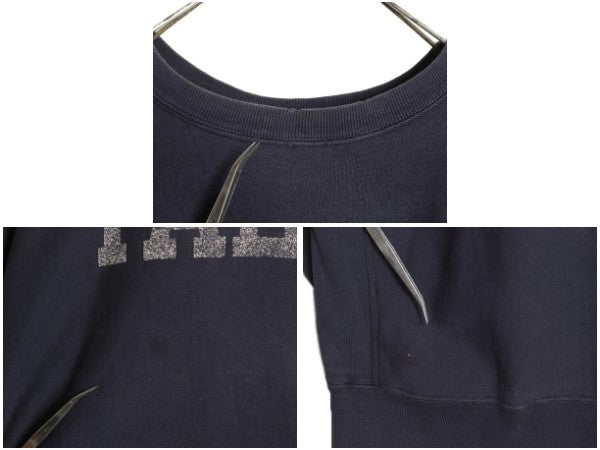 80s USA製 ★ チャンピオン リバースウィーブ YALE プリント スウェット メンズ XL / 古着 ヴィンテージ イエール トレーナー カレッジ 紺
