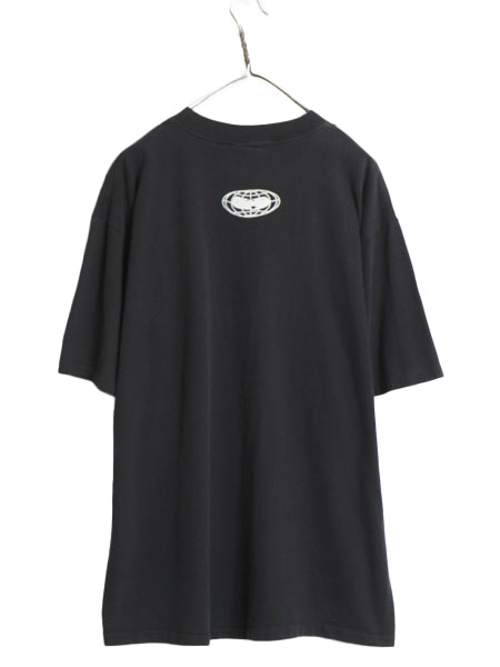 90s USA製 ★ WU WEAR ウータンクラン ロゴ プリント Tシャツ メンズ XL / 古着 当時物 オールド ヒップホップ ラップ シングルステッチ 黒