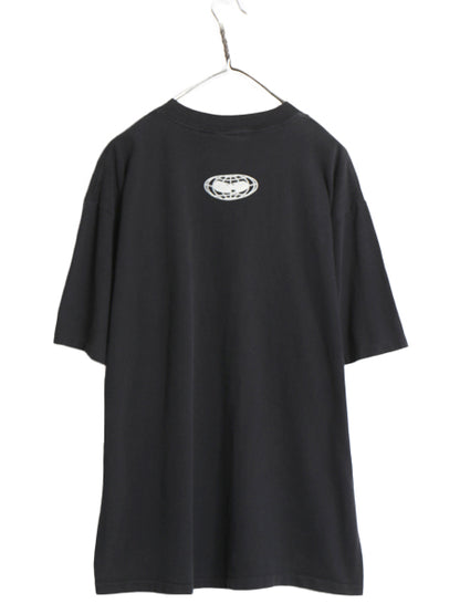90s USA製 ★ WU WEAR ウータンクラン ロゴ プリント Tシャツ メンズ XL / 古着 当時物 オールド ヒップホップ ラップ シングルステッチ 黒