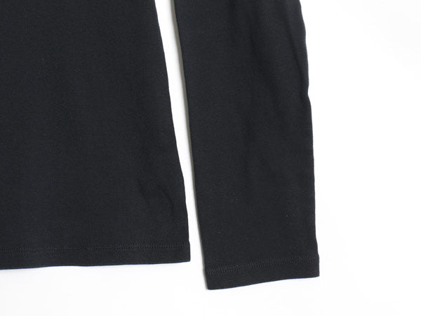 00s ローレン ラルフローレン 長袖 Tシャツ レディース M / オールド ロンT コットン ストレッチ リブ編み カットソー ロングスリーブ 黒
