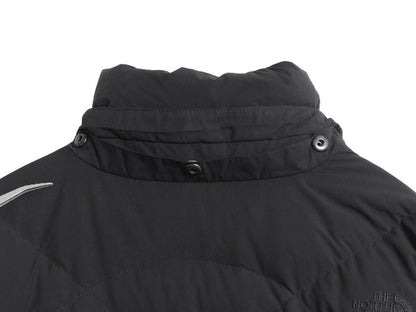 US企画 ノースフェイス ロング ダウン コート レディース L / 古着 アウトドア 550フィル ナイロン ジャケット キルティング シンプル 黒