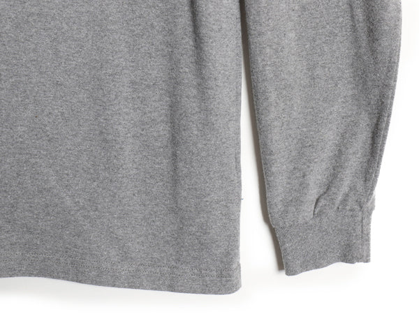 パタゴニア 両面 プリント 長袖 Tシャツ メンズ M 19年製 アウトドア ロンT ロングスリーブ P6 バックプリント ボックスロゴ カットソー 灰