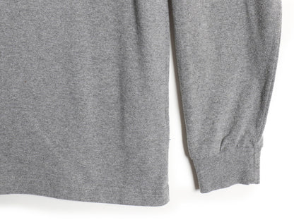 パタゴニア 両面 プリント 長袖 Tシャツ メンズ M 19年製 アウトドア ロンT ロングスリーブ P6 バックプリント ボックスロゴ カットソー 灰