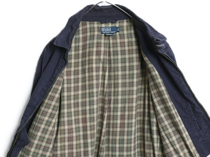 00s ポロ ラルフローレン スイングトップ ジャケット メンズ XL / 古着 オールド コットン ブルゾン フルジップ ワンポイント 大きいサイズ