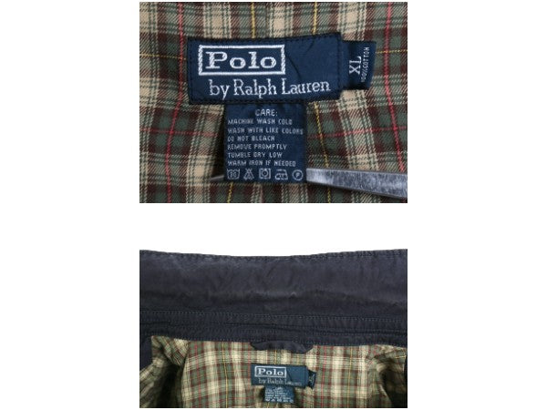 00s ポロ ラルフローレン スイングトップ ジャケット メンズ XL / 古着 オールド コットン ブルゾン フルジップ ワンポイント 大きいサイズ