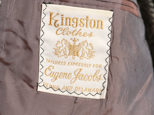 80s USA製 ハリスツイード テーラード ジャケット メンズ M 程/ ヴィンテージ ブレザー ウール ツイード ヘリンボーン トラッド ストライプ