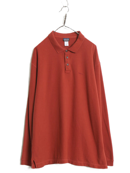 パタゴニア 鹿の子 長袖 ポロシャツ メンズ XL 06年製 アウトドア 長袖シャツ ロングスリーブ カットソー シンプル ボックス 大きいサイズ