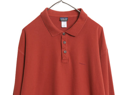 パタゴニア 鹿の子 長袖 ポロシャツ メンズ XL 06年製 アウトドア 長袖シャツ ロングスリーブ カットソー シンプル ボックス 大きいサイズ