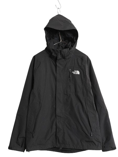US企画 ノースフェイス ナイロン マウンテンパーカー ジャケット メンズ M / HYVENT アウトドア フルジップ ブルゾン ジャンパー マンパ 黒