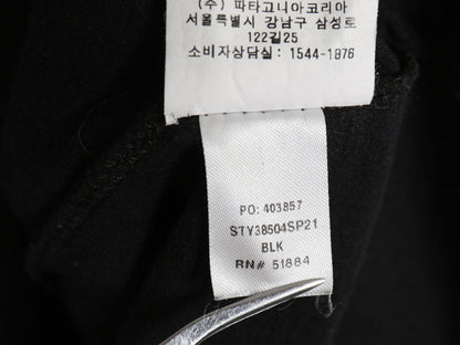 パタゴニア 両面 プリント 半袖 Tシャツ メンズ XL / 21年製 アウトドア P-6 ボックスロゴ バックプリント クルーネック 大きいサイズ 黒