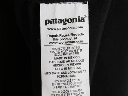 パタゴニア 両面 プリント 半袖 Tシャツ メンズ XL / 21年製 アウトドア P-6 ボックスロゴ バックプリント クルーネック 大きいサイズ 黒