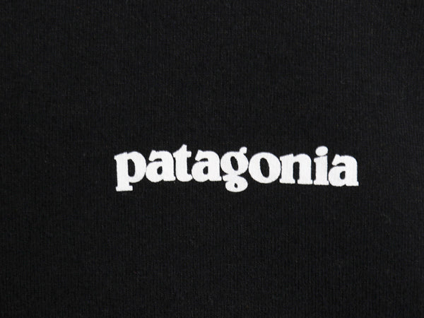 パタゴニア 両面 プリント 半袖 Tシャツ メンズ XL / 21年製 アウトドア P-6 ボックスロゴ バックプリント クルーネック 大きいサイズ 黒