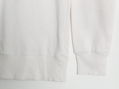 ノースフェイス ワンポイント ロゴ 刺繍 スウェット レディース M / トレーナー アウトドア スエット クルーネック 薄手 裏起毛 ホワイト