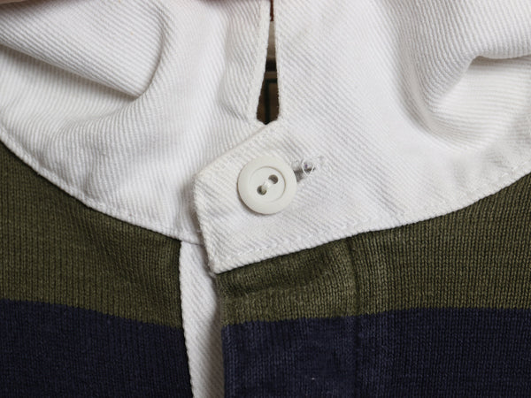 80s USA製 エルエルビーン ボーダー 長袖 ラガーシャツ メンズ XL ヴィンテージ ラグビー 長袖シャツ ポロシャツ カットソー 大きいサイズ