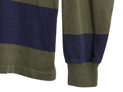 80s USA製 エルエルビーン ボーダー 長袖 ラガーシャツ メンズ XL ヴィンテージ ラグビー 長袖シャツ ポロシャツ カットソー 大きいサイズ