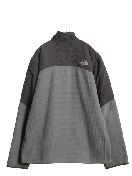 US企画 ノースフェイス フリース ナイロン 切替 ジャケット メンズ XXL アウトドア ブルゾン フルジップ ハイネック 大きいサイズ ツートン