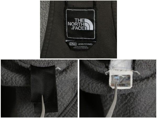 US企画 ノースフェイス フリース ナイロン 切替 ジャケット メンズ XXL アウトドア ブルゾン フルジップ ハイネック 大きいサイズ ツートン