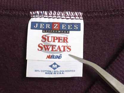 デッドストック 90s 00s USA製 ジャージーズ 無地 スウェット メンズ レディース M 新品 オールド トレーナー 裏起毛 ブランク トップス 紫