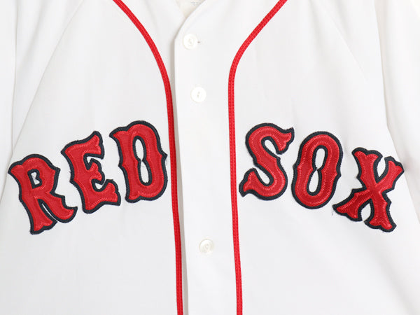 USA製 レッドソックス ベースボール シャツ メンズ M 程 MLB オフィシャル マジェスティック 大リーグ ユニフォーム ゲームシャツ ジャージ