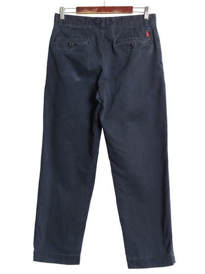 00s ポロ ラルフローレン チノ パンツ メンズ 30 30 オールド PRESTON PANT コットン スラックス ノータック ストレート アーミー タイプ