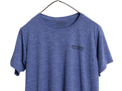 パタゴニア キャプリーン プリント 半袖 Tシャツ レディース M 22年製 アウトドア ストレッチ グラフィック イラスト インナー カットソー
