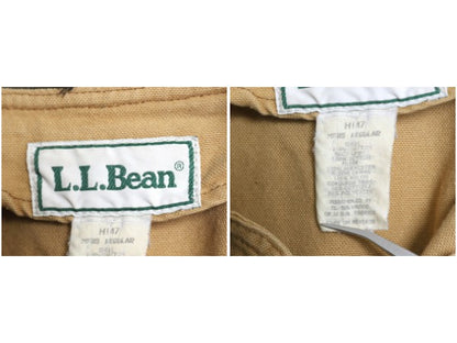 90s エルエルビーン ダック ハンティング ジャケット メンズ L 程/ オールド アウトドア カバーオール ハーフ コート フィールド ブラウン
