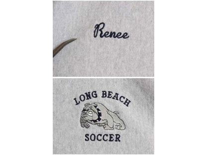 90s USA製 キャンバー スウェット フード パーカー メンズ M / オールド トレーナー プルオーバー 裏起毛 ドッグ 刺繍 バックプリント 厚手