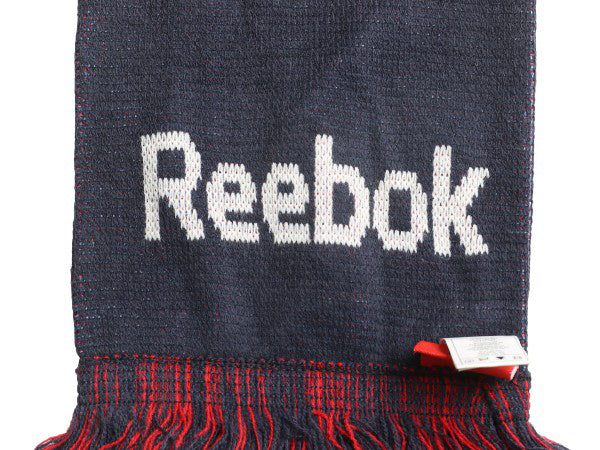 リーボック レンジャース アクリル  ニット マフラー メンズ レディース NHL オフィシャル ホッケー フリンジ付き トリコカラー 2フェイス