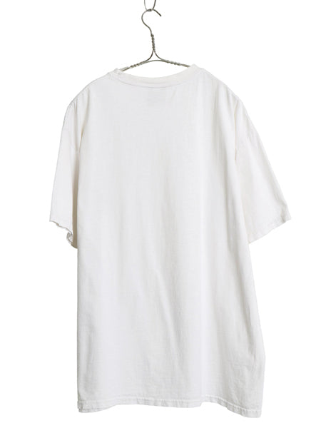 00s ナイキ スモール スウッシュ 刺繍 半袖 Tシャツ メンズ XL オールド ワンポイント ヘビーウェイト コットン シンプル 大きいサイズ 白 