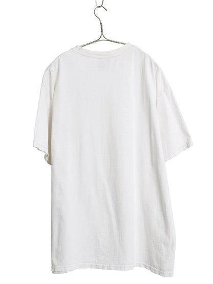 00s ナイキ スモール スウッシュ 刺繍 半袖 Tシャツ メンズ XL オールド ワンポイント ヘビーウェイト コットン シンプル 大きいサイズ 白 