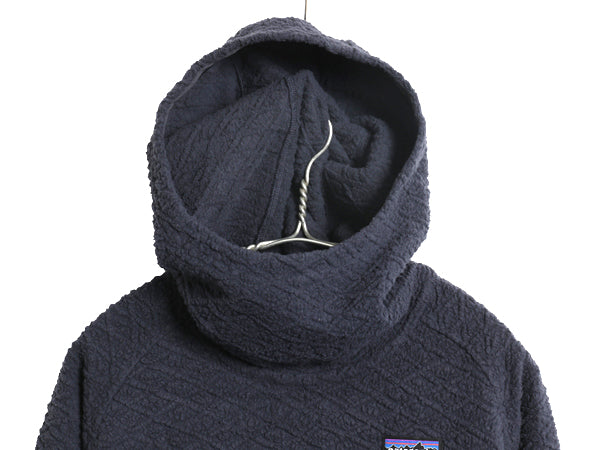 パタゴニア ダイヤモンド カプラ フーディ レディース L 古着 18年製 フリース ジャケット パーカー プルオーバー ワンポイント 廃盤 濃灰