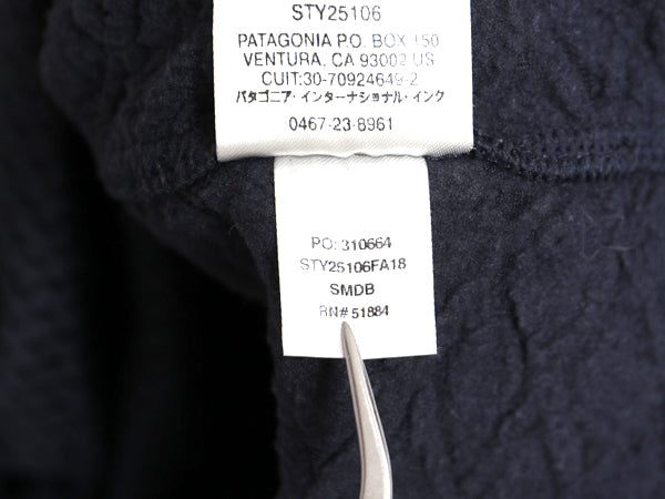 パタゴニア ダイヤモンド カプラ フーディ レディース L 古着 18年製 フリース ジャケット パーカー プルオーバー ワンポイント 廃盤 濃灰