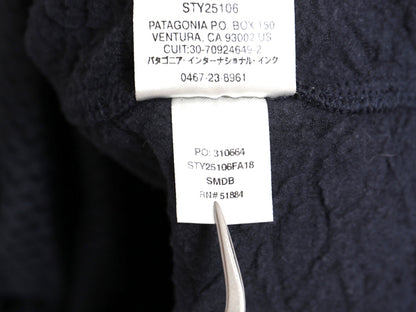 パタゴニア ダイヤモンド カプラ フーディ レディース L 古着 18年製 フリース ジャケット パーカー プルオーバー ワンポイント 廃盤 濃灰