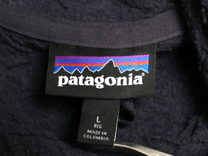 パタゴニア ダイヤモンド カプラ フーディ レディース L 古着 18年製 フリース ジャケット パーカー プルオーバー ワンポイント 廃盤 濃灰