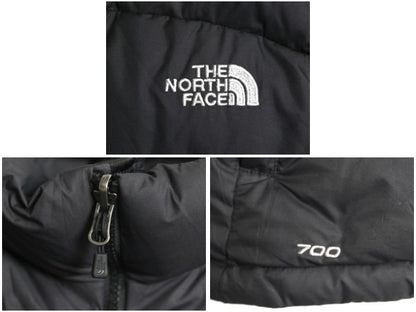 ノースフェイス ヌプシ ダウン ベスト レディース XL 古着 アウトドア 700フィル ナイロン フルジップ 重ね着 パッカブル 黒 大きいサイズ