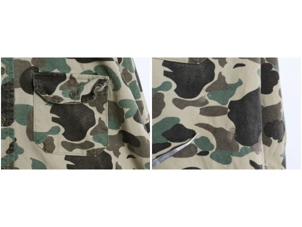 70s USA製 FROSTPROOF シャモア クロス 長袖 シャツ メンズ L 程/ ヴィンテージ ネルシャツ ダックハンター カモ フランネル ハンティング